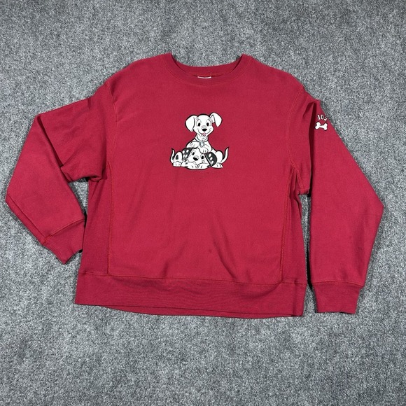 Disney Other - Vintage Y2K 102 Dalmatians Disney Pixar Movie Red Large‎ Sweatshirt